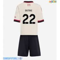 Camisa de time de futebol Liverpool Hugo Ekitike #22 Replicas 2º Equipamento Infantil 2025-26 Manga Curta (+ Calças curtas)